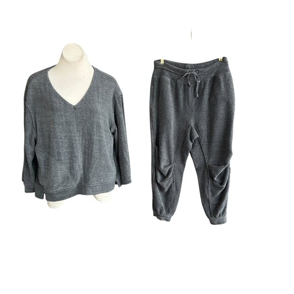 Free People Pants - Intimately Free People Gray Joggers and Top Lounge Set Size XS